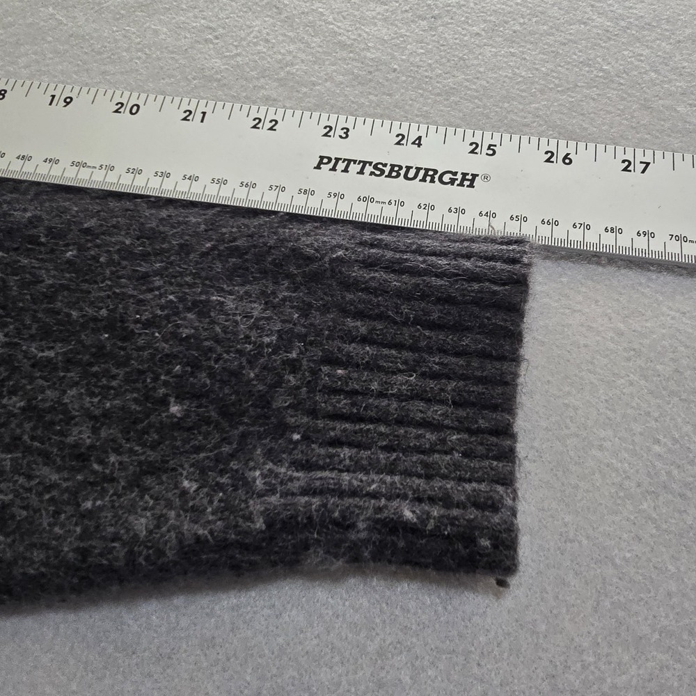 dip Men XXL Gray Sweater Shawl Collar Button Pullover Ribbed Knit Wool Blend - Picture 8 of 10